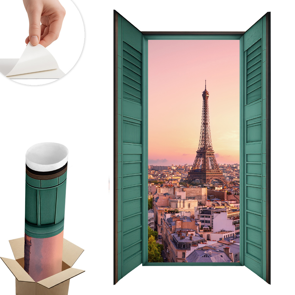 Fototapeta okno 3D 47x80 Mestské okno