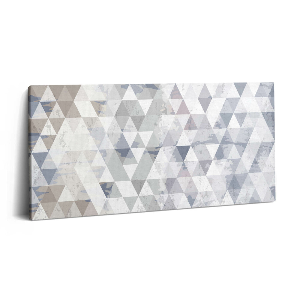 Obraz na plátne 100x50 Geometrické odtiene trojuholníkov.
