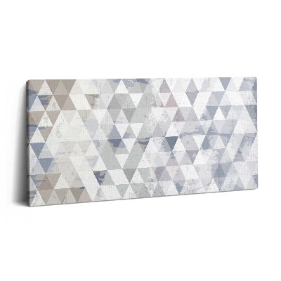 Obraz na plátne 100x50 Geometrické odtiene trojuholníkov.