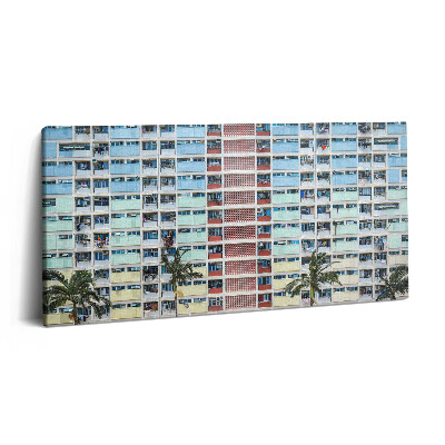 Obraz na plátne 100x50 Farebné okná mesta