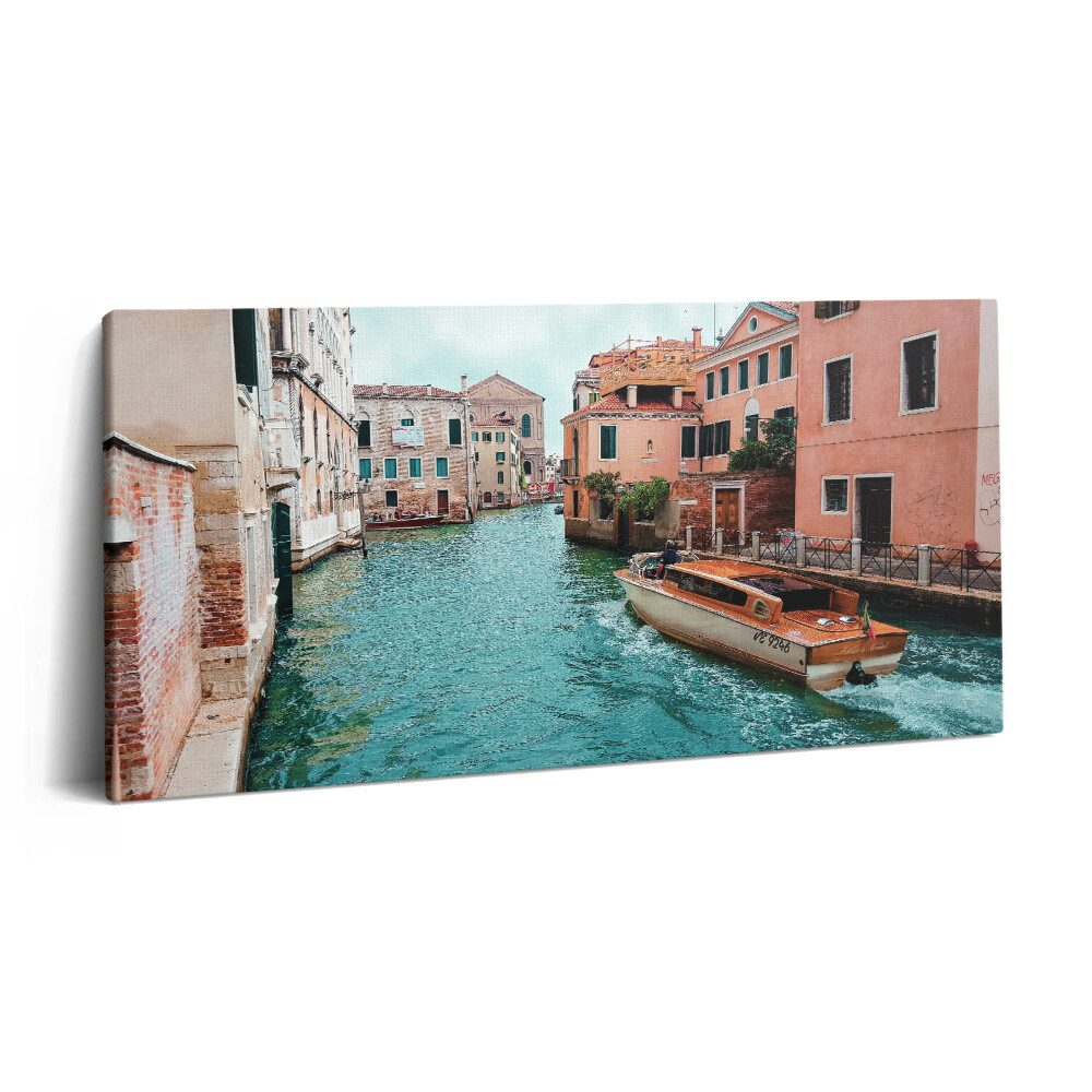 Obraz na plátne 100x50 Plavba kanálom v Benátkach.