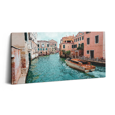Obraz na plátne 100x50 Plavba kanálom v Benátkach.