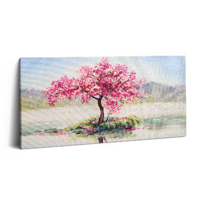 Obraz na plátne 120x60 Jarný kvetinový ostrov