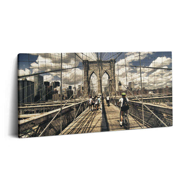 Obraz na plátne 120x60 Brooklynský most v letnom slnku