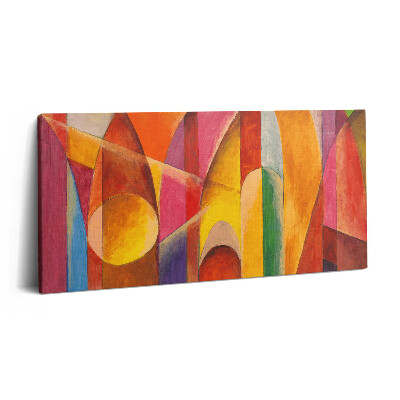 Obraz na plátne 120x60 Farebné geometrické oblúky a tvary