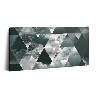 Obraz na plátne 120x60 Geometrické vlny v trojuholníkoch