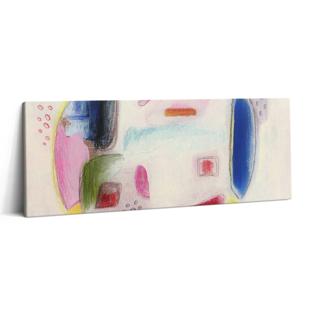 Fotoobraz na plátne 125x50 Farebné abstraktné tvary na plátne