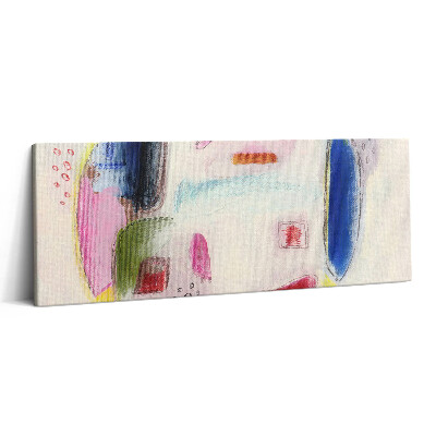 Fotoobraz na plátne 125x50 Farebné abstraktné tvary na plátne