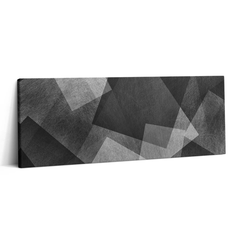 Fotoobraz na plátne 125x50 Sivá geometrická abstrakcia