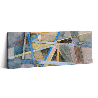 Fotoobraz na plátne 125x50 Geometrické prelínanie farieb a línií
