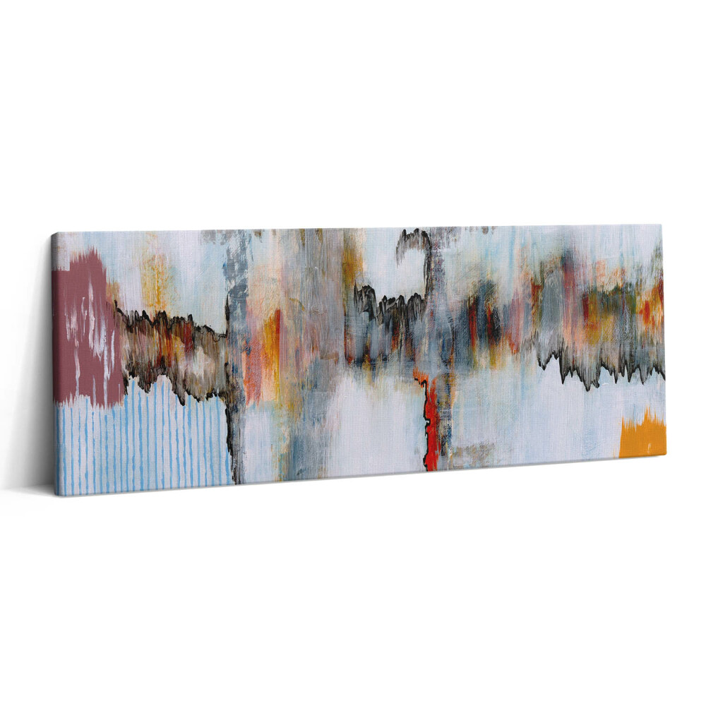 Fotoobraz na plátne 125x50 Závoj farieb a textúr