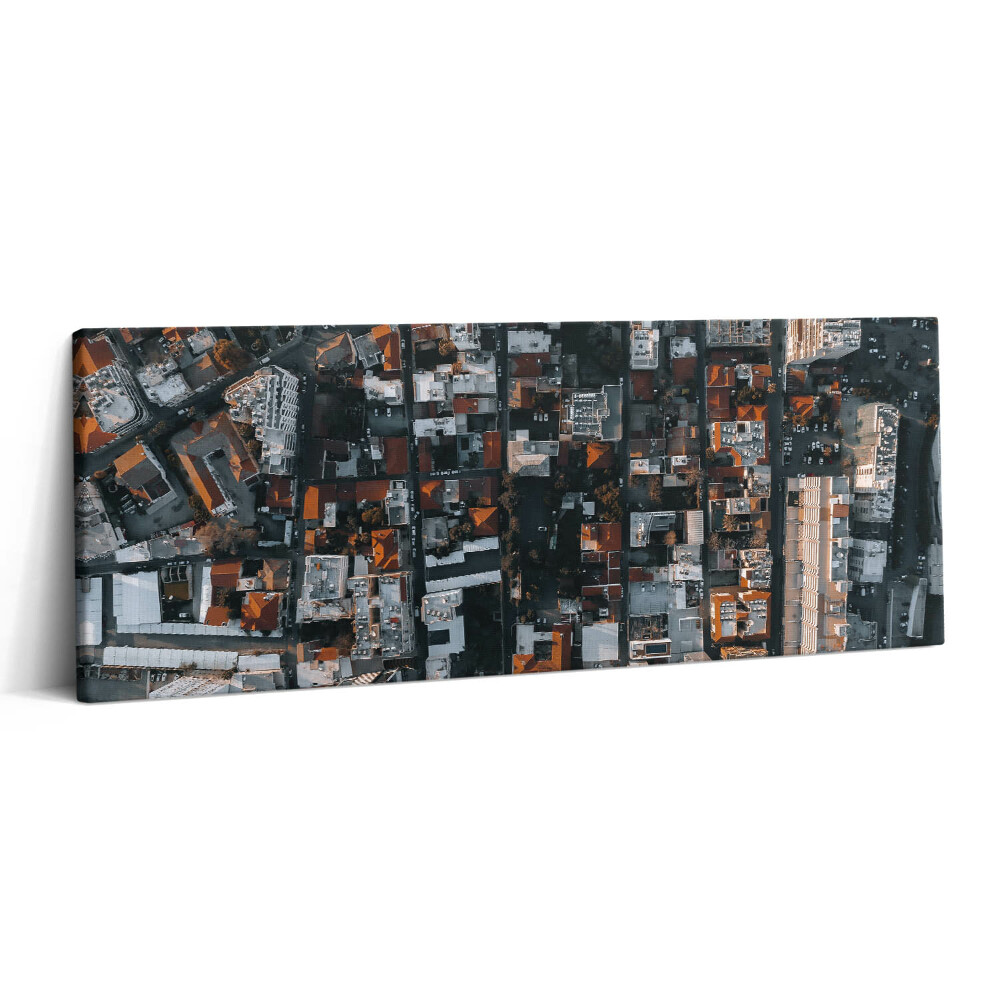 Fotoobraz na plátne 125x50 Mestská symfónia z výšky