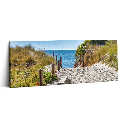 Obraz na plátne 125x50 Cesta na pláž pri mori