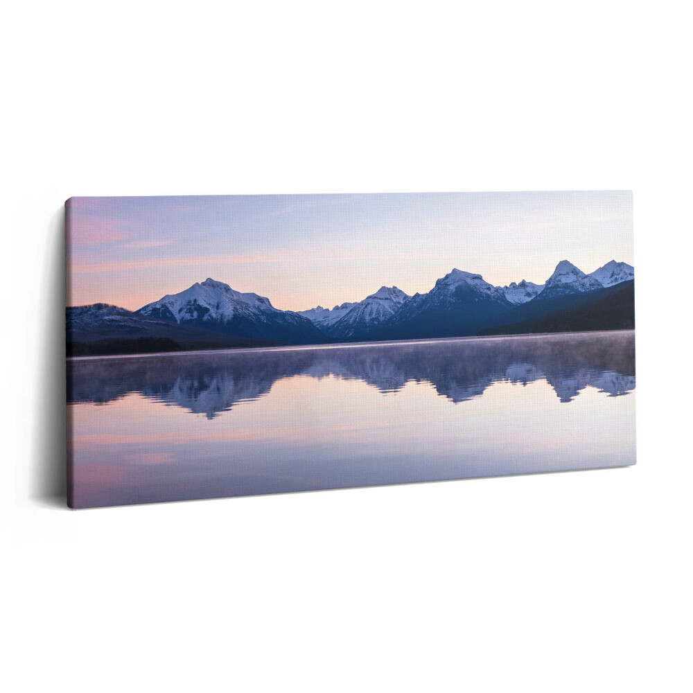Obraz na plátne 140x70 Hory odrážajúce sa v jazere