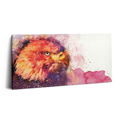 Obraz na plátne 140x70 Ohnivý pohľad orla v akvareli