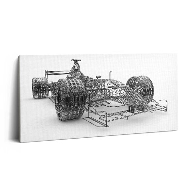 Fotoobraz na plátne 140x70 Rámová štruktúra pretekárskeho auta