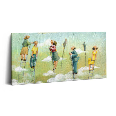 Fotoobraz na plátne 140x70 Schody do oblakov: Pozorovanie neba