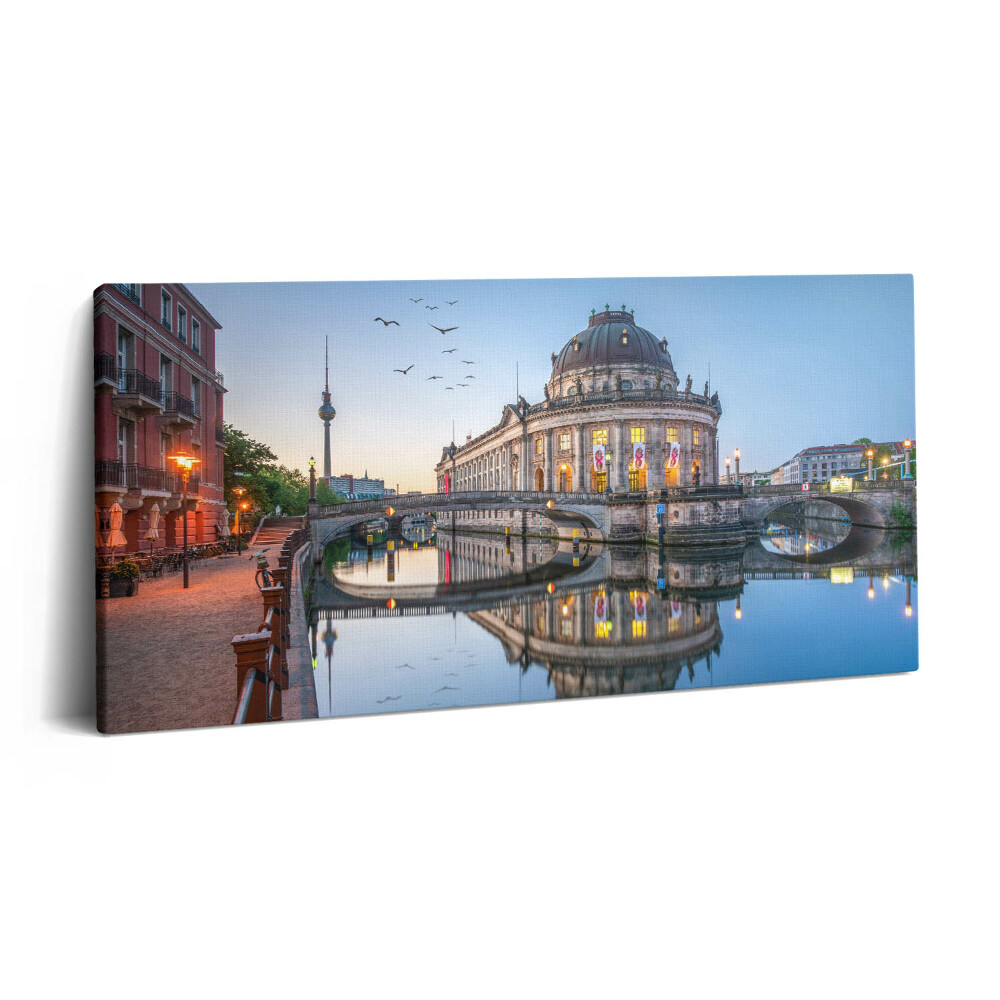 Obraz na plátne 140x70 Večerná atmosféra pri rieke