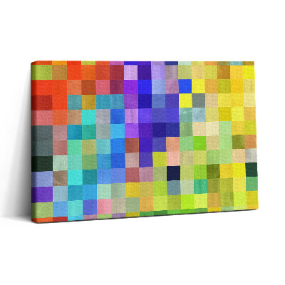Obraz na plátne 30x20 Farebná mozaika štvorcov