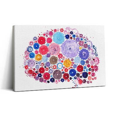 Obraz na plátne 30x20 Farebné ozubené kolieska mysle