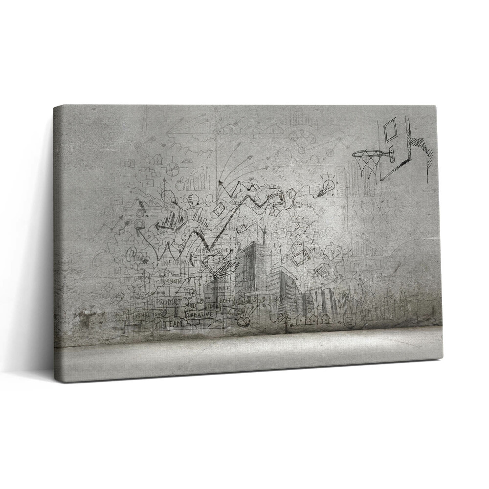 Obraz na plátne 30x20 Mestské sny a podnikateľské nápady