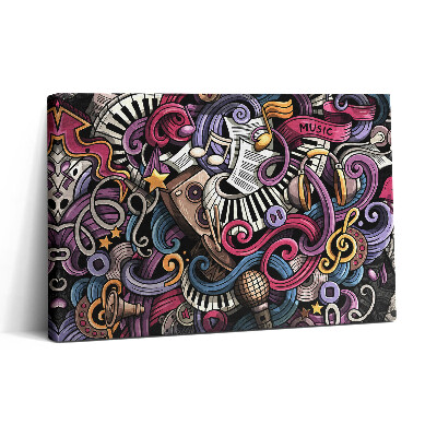 Obraz na plátne 30x20 Hudobná abstrakcia plná farieb