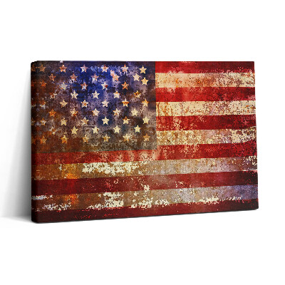 Obraz na plátne 30x20 Hviezdy a pruhy v patine