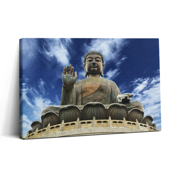 Obraz na plátne 30x20 Buddha pod modrou oblohou