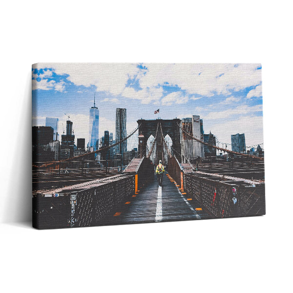 Obraz na plátne 30x20 Brooklynský most a mestská panoráma