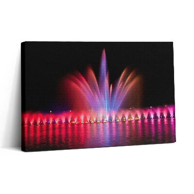 Obraz na plátne 30x20 Farebná symfónia nočných fontán