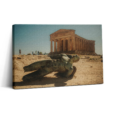 Obraz na plátne 30x20 Chrám s ležiacou sochou anjela