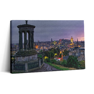Obraz na plátne 30x20 Edinburgh pri západe slnka