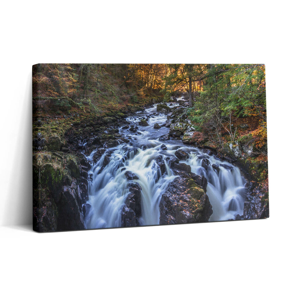 Fotoobraz na plátne 30x20 Jesenný vodopád v lese