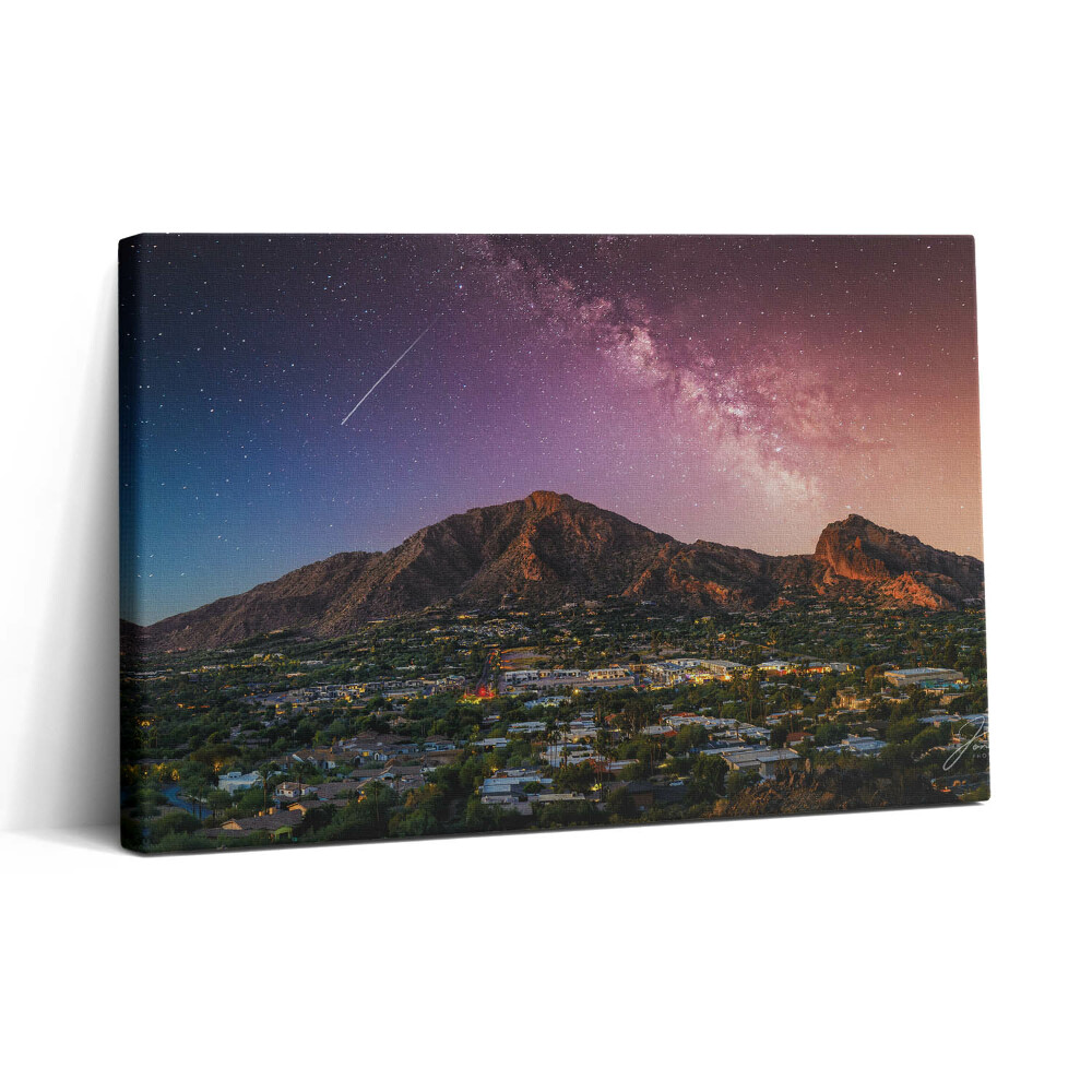 Obraz na plátne 30x20 Hory pod hviezdnou oblohou