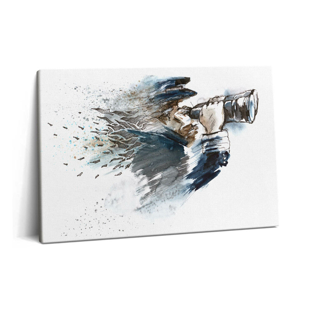 Obraz na plátne 60x40 Kapitán lode s ďalekohľadom