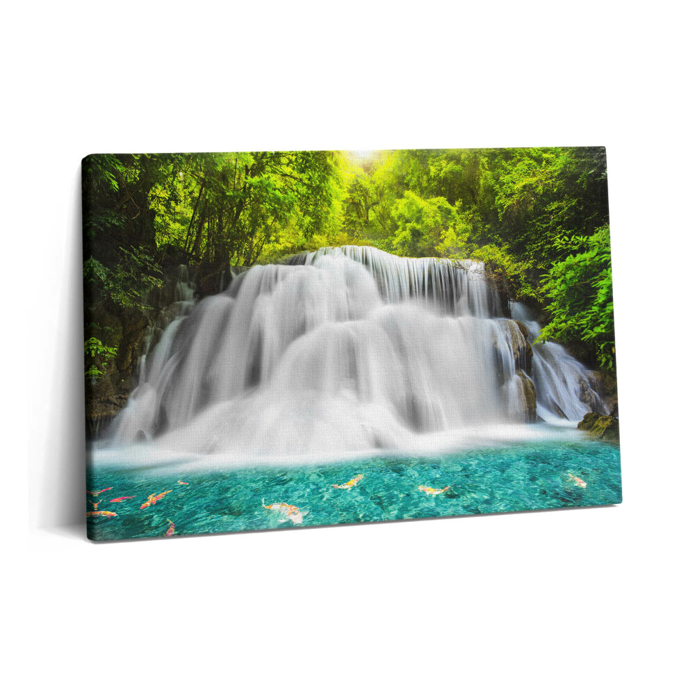 Obraz na plátne 60x40 Vodopád Huai Mae Khamin v Thajsku
