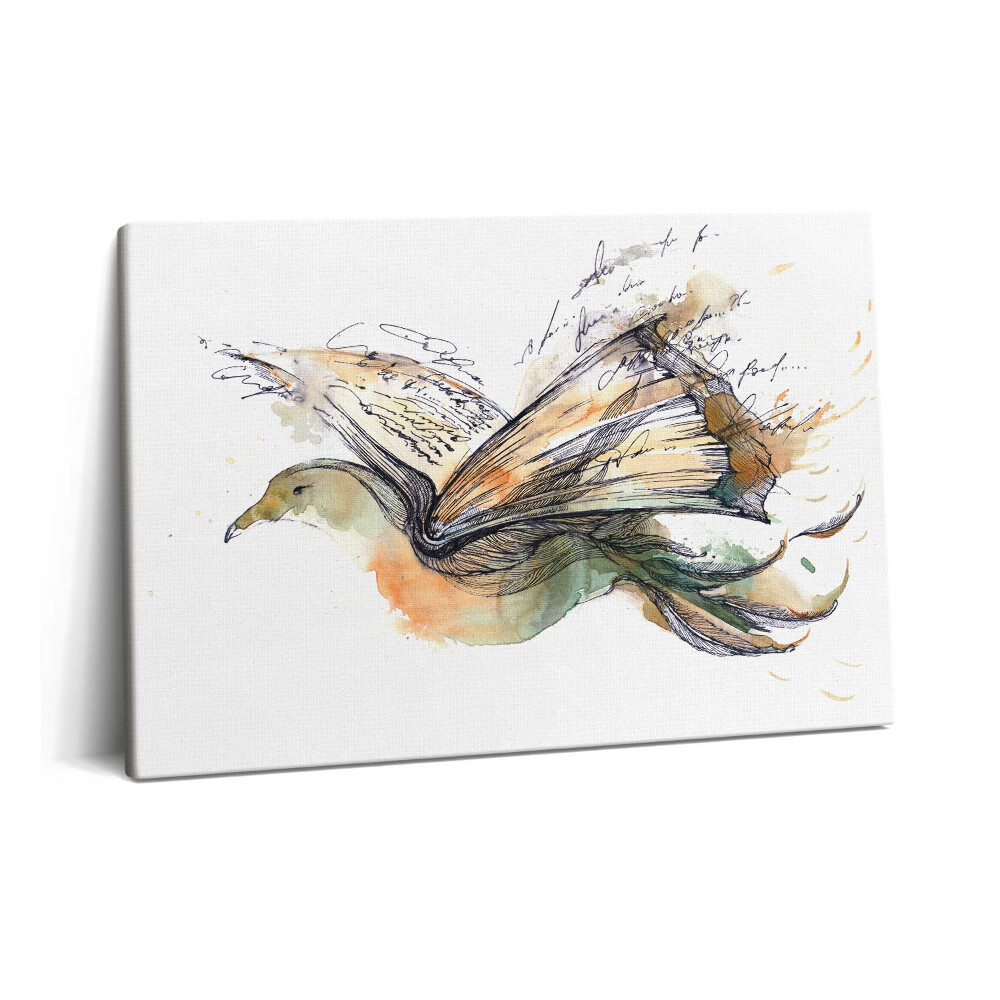 Obraz na plátne 60x40 Kniha vták