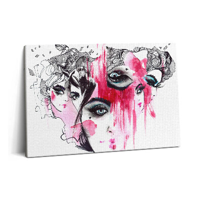 Fotoobraz na plátne 60x40 Abstrakcia mnohých tvárí