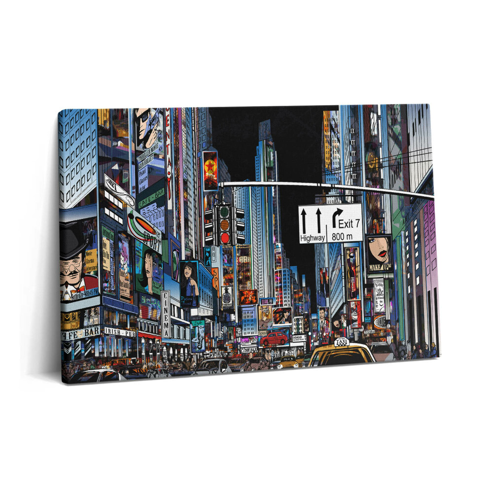 Fotoobraz na plátne 60x40 New York v noci