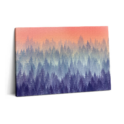 Obraz na plátne 60x40 Les v hmle