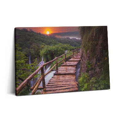 Obraz na plátne 60x40 Cesta ponad stromy a hory