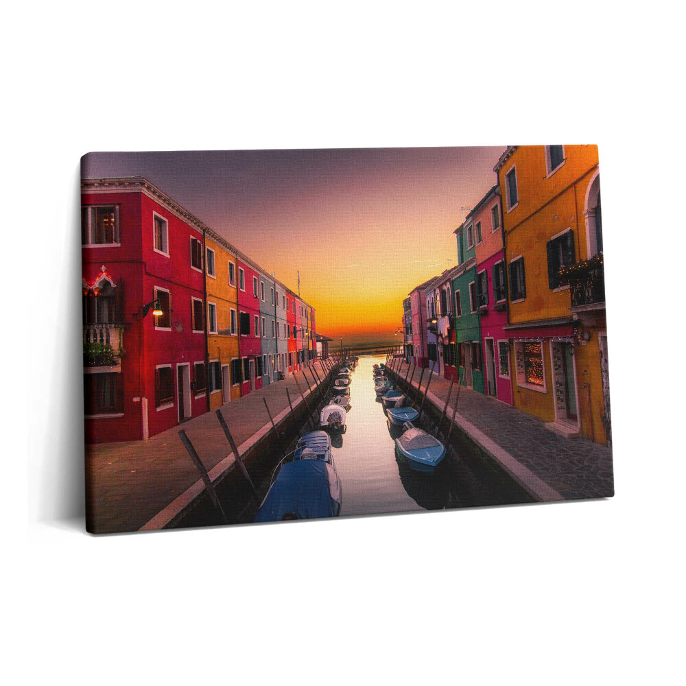 Fotoobraz na plátne 60x40 Lode a voda v Taliansku