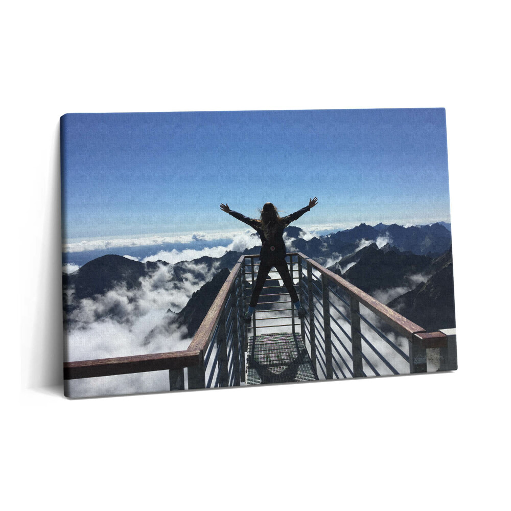 Fotoobraz na plátne 60x40 Žena Tatry Slovensko