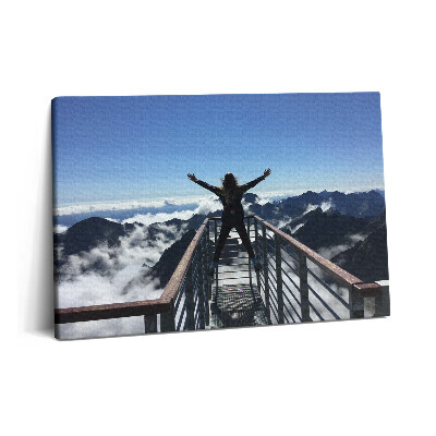 Fotoobraz na plátne 60x40 Žena Tatry Slovensko