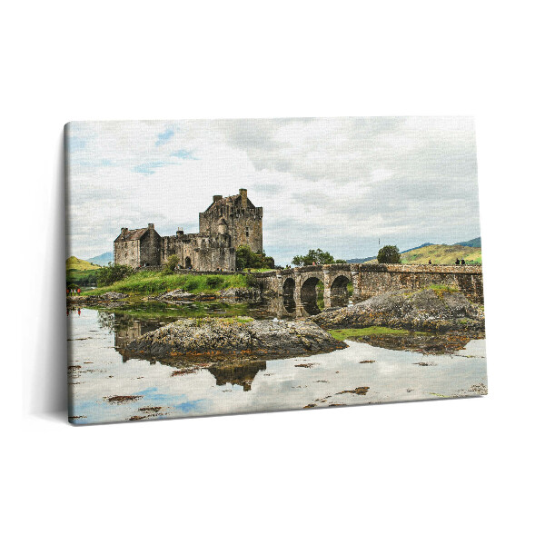 Fotoobraz na plátne 60x40 Hrad Eilean Donan v Škótsku