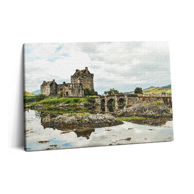 Fotoobraz na plátne 60x40 Hrad Eilean Donan v Škótsku