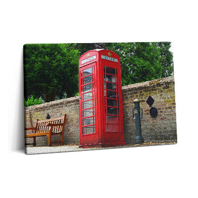 Obraz na plátne 60x40 Červená telefónna búdka