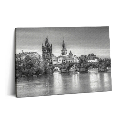 Fotoobraz na plátne 60x40 Pohľad na Karlov most v Prahe