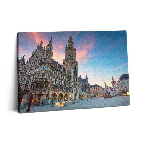 Fotoobraz na plátne 60x40 Námestie Marienplatz v Mníchove