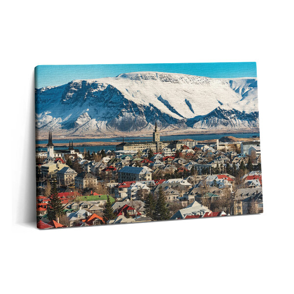 Fotoobraz na plátne 60x40 Pohľad na Reykjavík Island